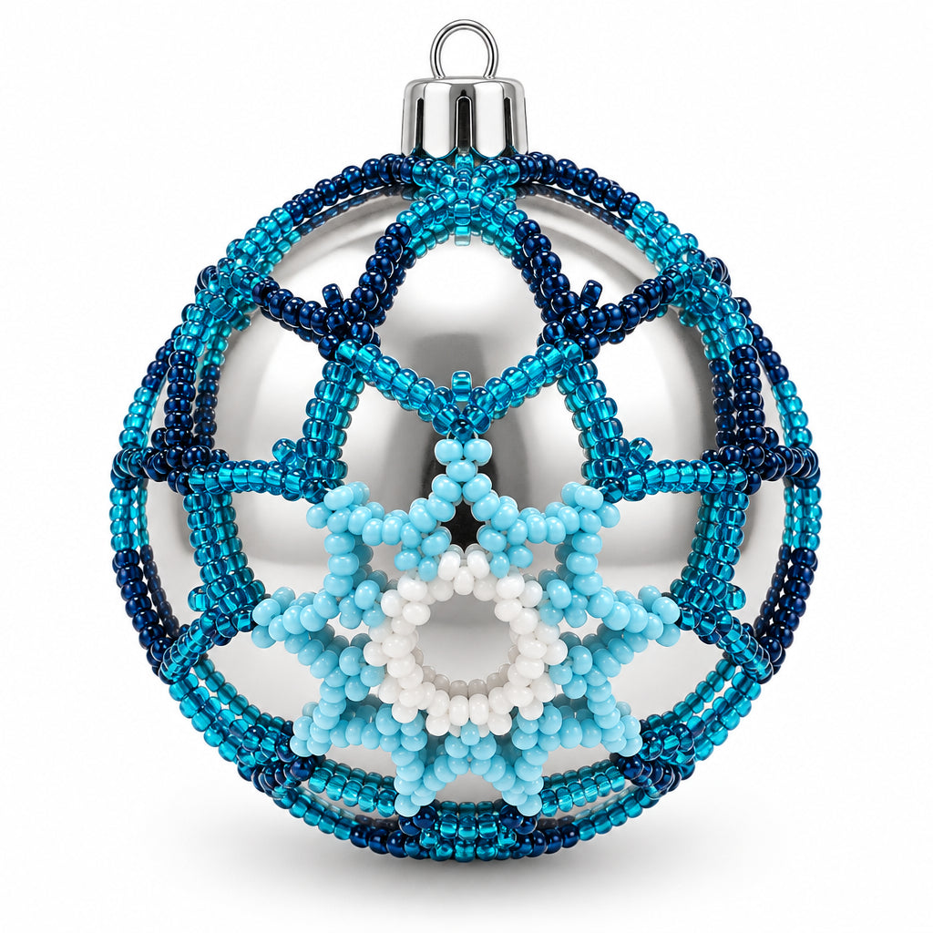 Handmade Beaded Christmas Ball (Medium size)