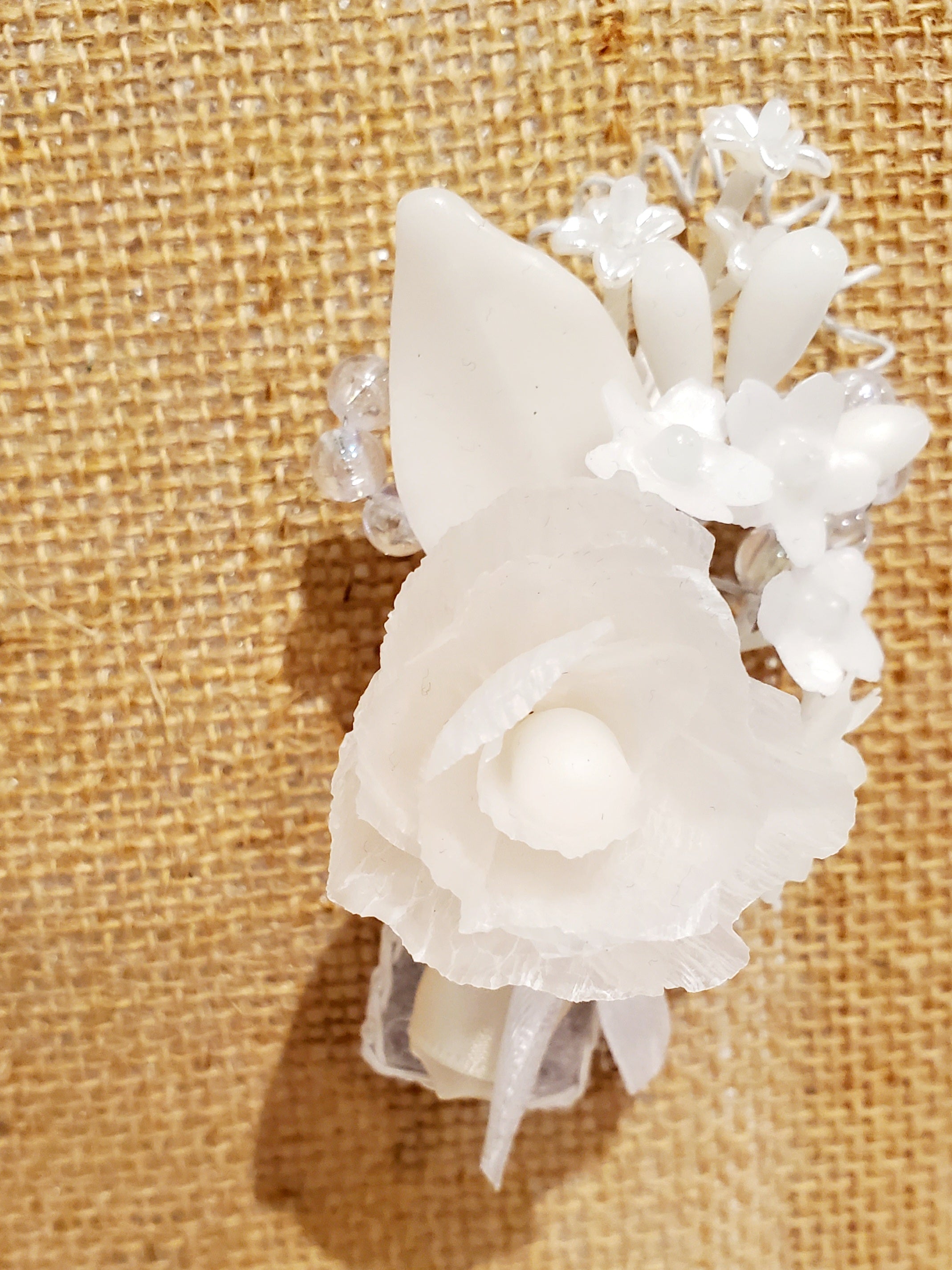 Wax boutonniere