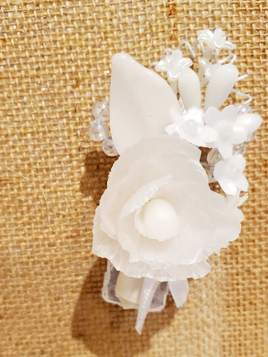 Wax boutonniere