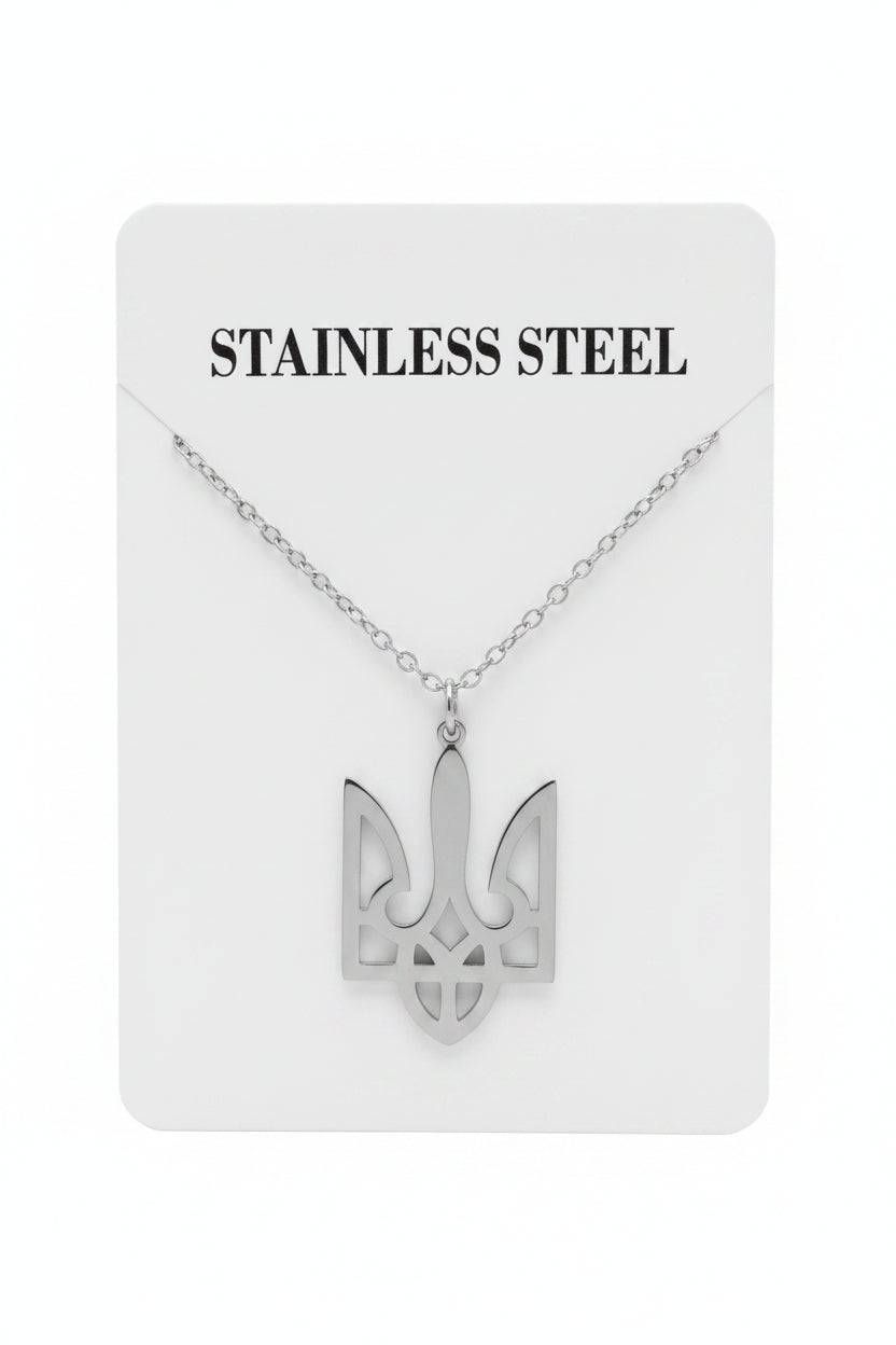 Pendant Trident with a chain (gold/silver)