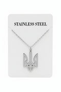 Pendant Trident with a chain (gold/silver)