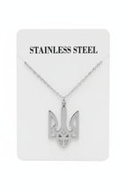 Pendant Trident with a chain (gold/silver)