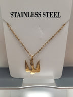 Pendant Swallow Trident with a chain (gold/silver)