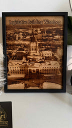 Custom work Wood-Burned Picture A3 in a frame (11x14 in/27x37 cm)