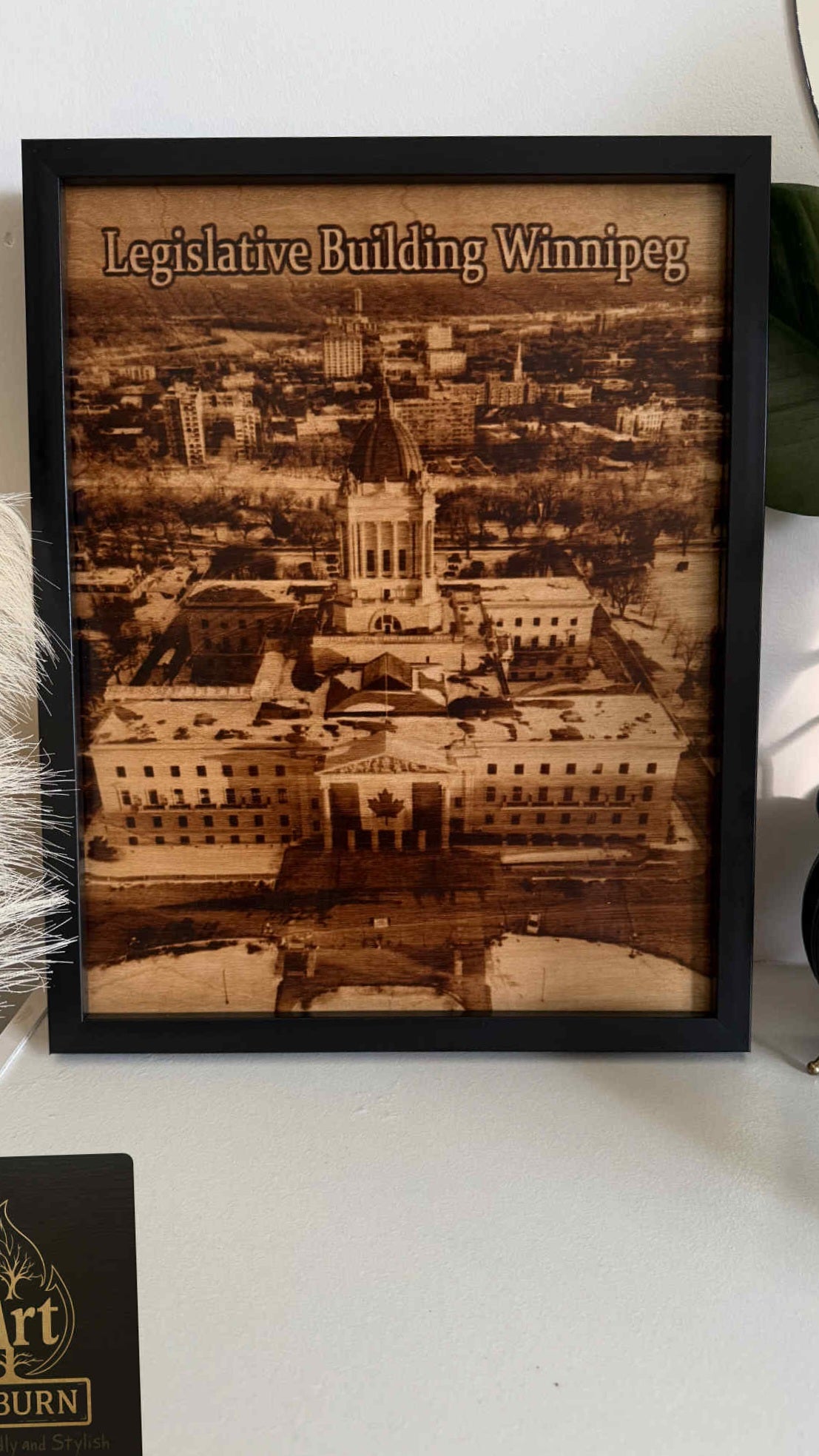 Custom work Wood-Burned Picture A3 in a frame (11x14 in/27x37 cm)
