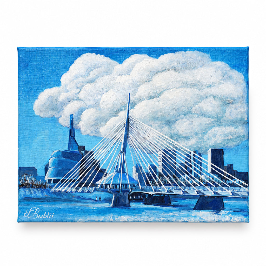 Handmade picture Winnipeg 9x12 inches (23x30.5 cm)