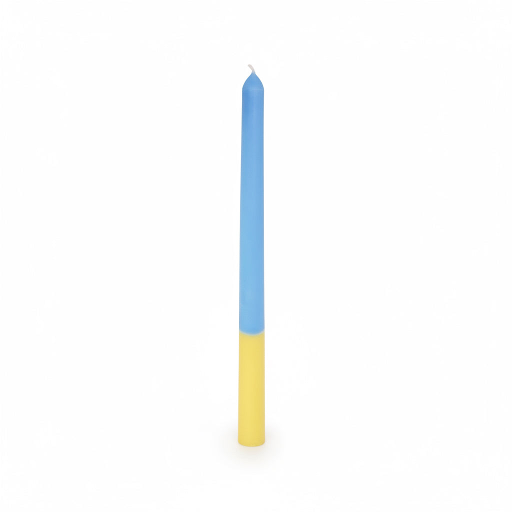 Soy Candle yellow/blue (Large)