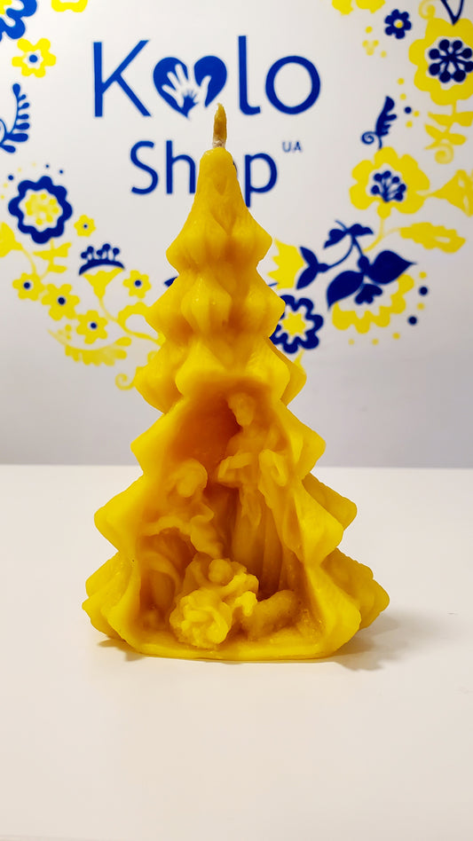 Beeswax Candle Christmas Tree
