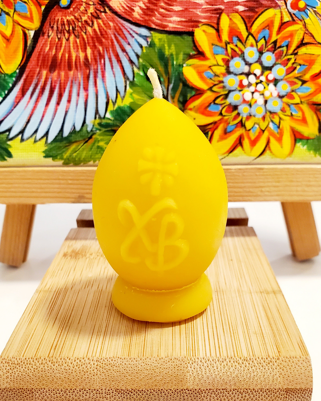 Beeswax Candle Egg Eastern mix small