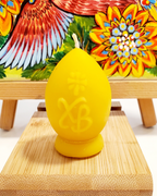 Beeswax Candle Egg Eastern mix small