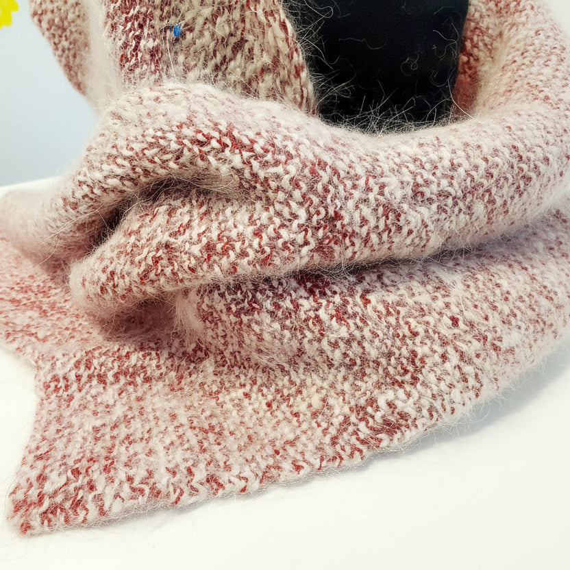 Goat wool scarf Red
