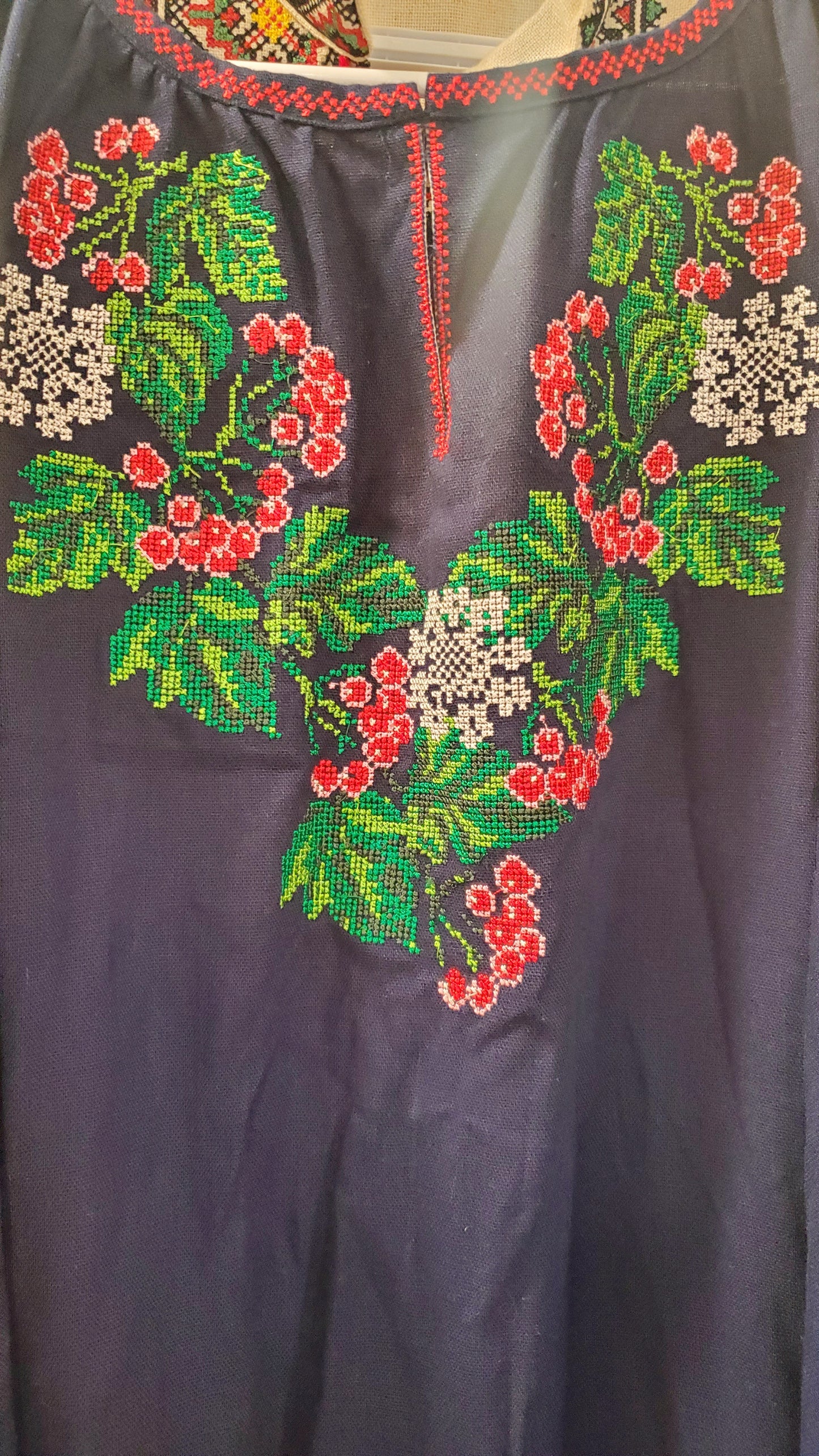 Embroidered women blouse Blue "Kalyna"