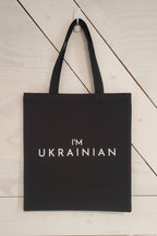 Tote Black Bag with print Mix