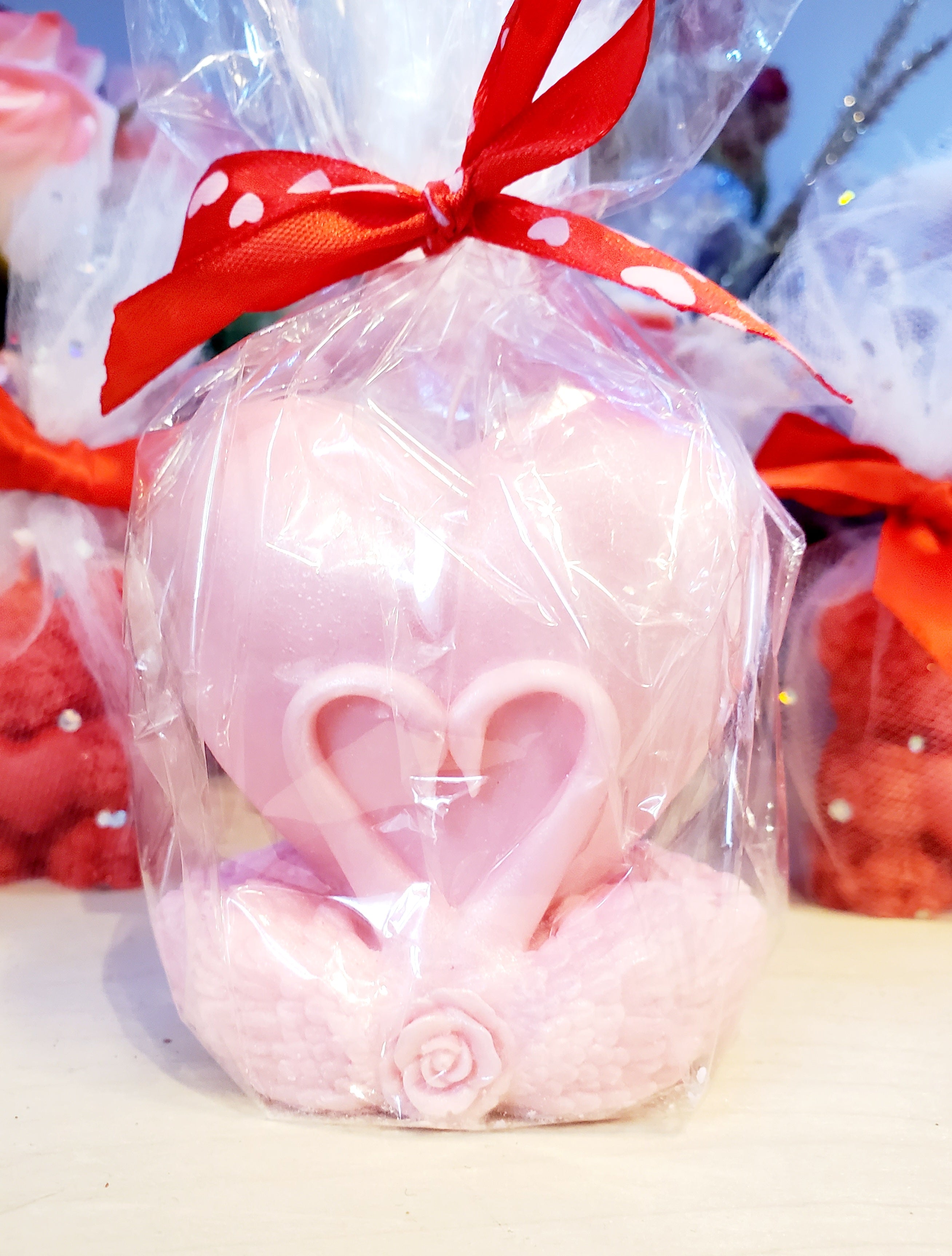 Candle heart LOVE