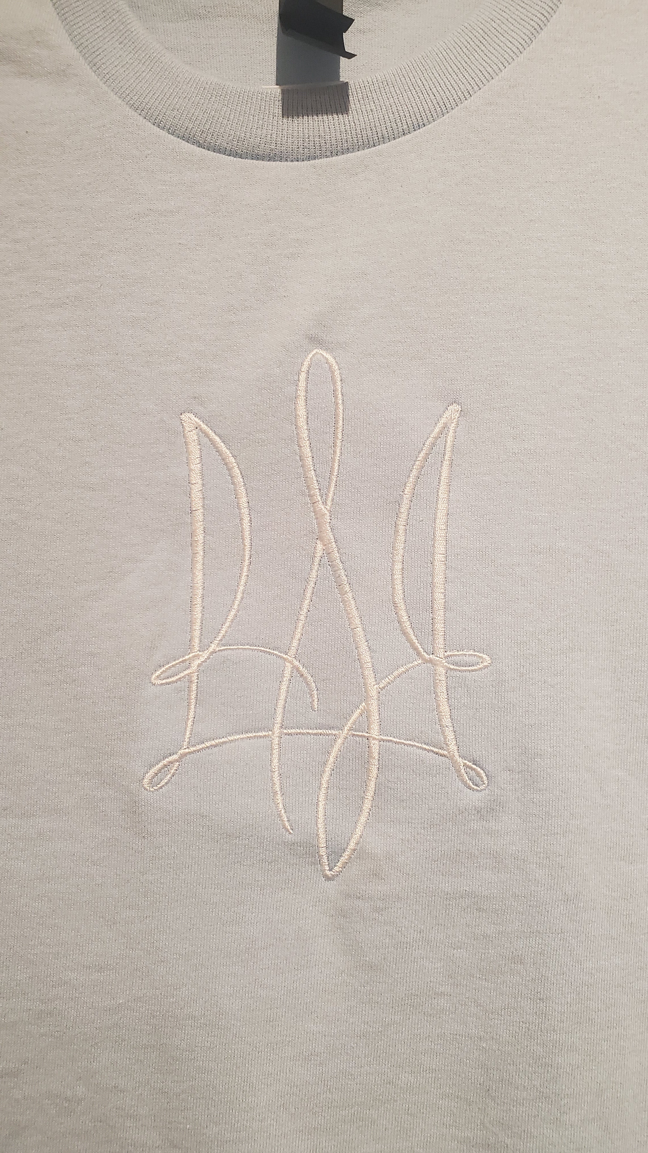 T-shirt embroidered Trident, blue, size S, L