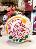 Embroidered Christmas Ball UA Mix 14 cm T1