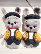 Knitted toy Bunny "Gozul"