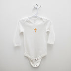 Embroidered Bodysuit with cross (12-18 months)