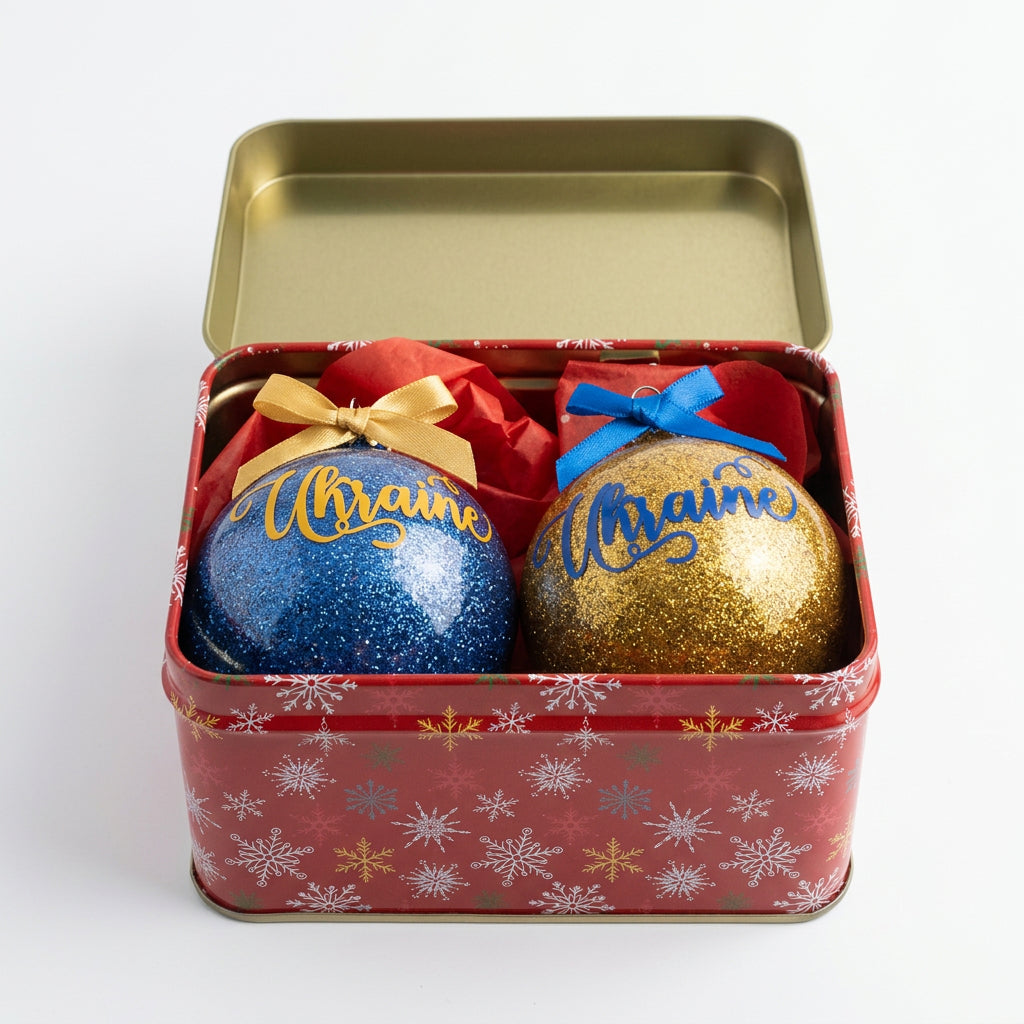 Christmas tree balls set 2 pcs