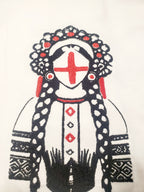 T-shirt women with embroidery "Motanka", size S, M, L, XL