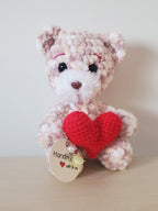 Valentine's Day gift Toy Knitted Bear with heart