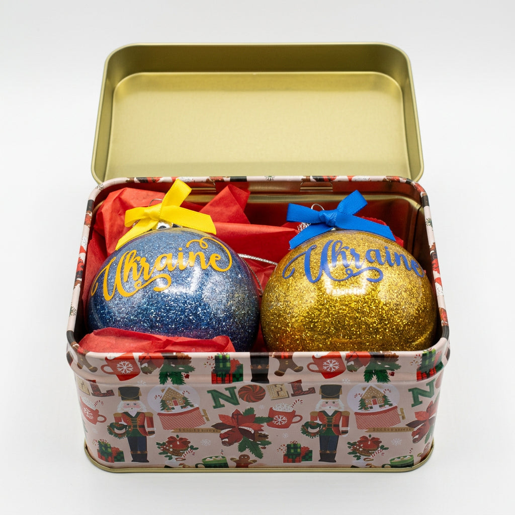 Christmas tree balls set 2 pcs