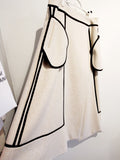 Skirt (beige with brown), Size L