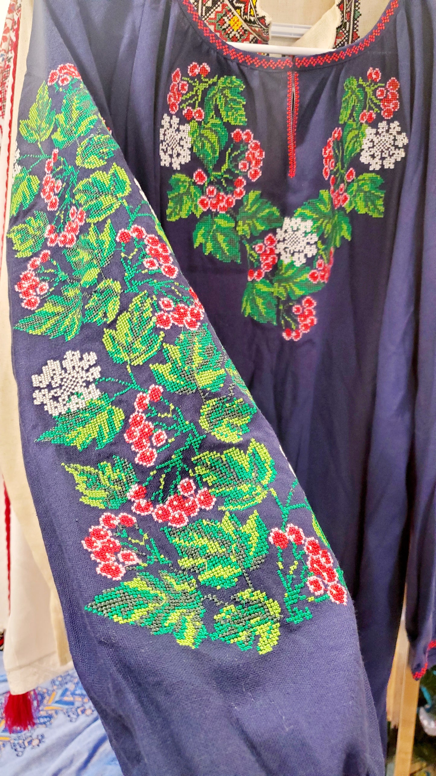 Embroidered women blouse Blue "Kalyna"