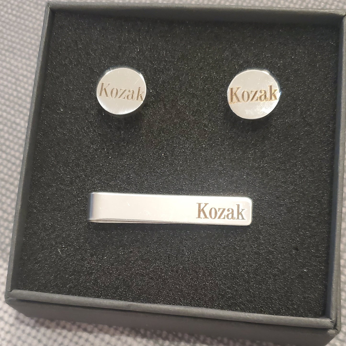 Tie clip holder and Cufflink
