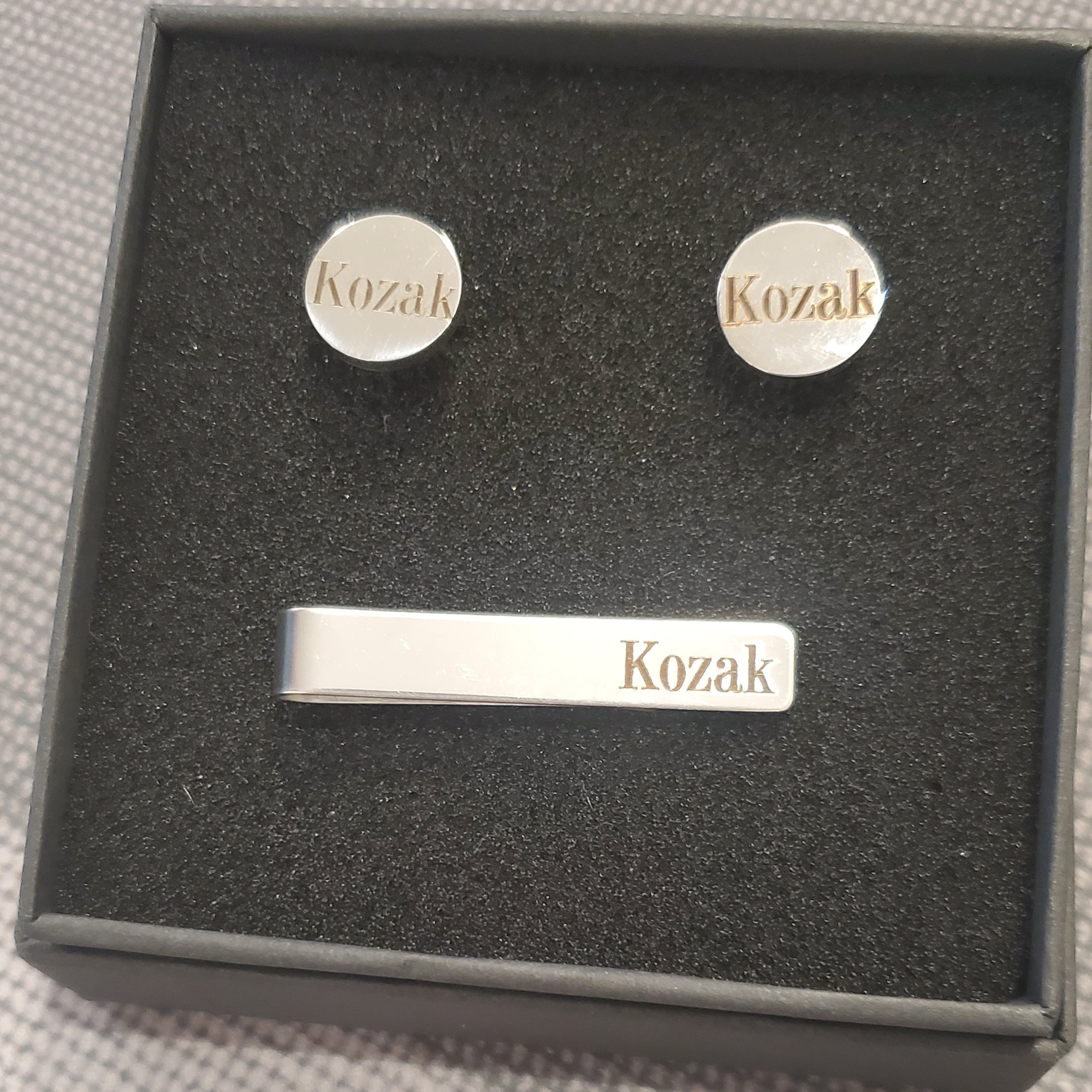 Tie clip holder and Cufflink