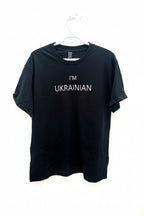 T-shirt embroidered Ukrainian, black, size M, L