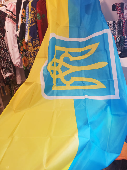 Ukraine National flag Trident 90x150