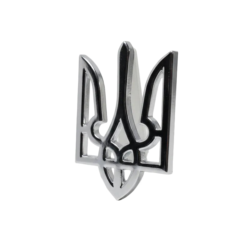 Car Sticker Trident (silver/black)