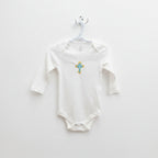 Embroidered Bodysuit with cross (12-18 months)