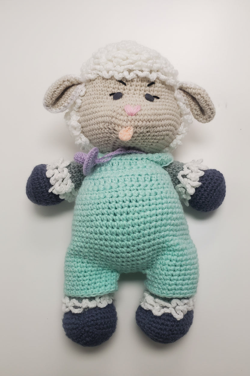 Handmade Knitted Sheep Toy (XXL)