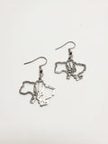Earrings Map with Trident (Silver/Gold)