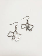 Earrings Map with Trident (Silver/Gold)