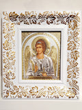 Christian Icon Angel (White frame)