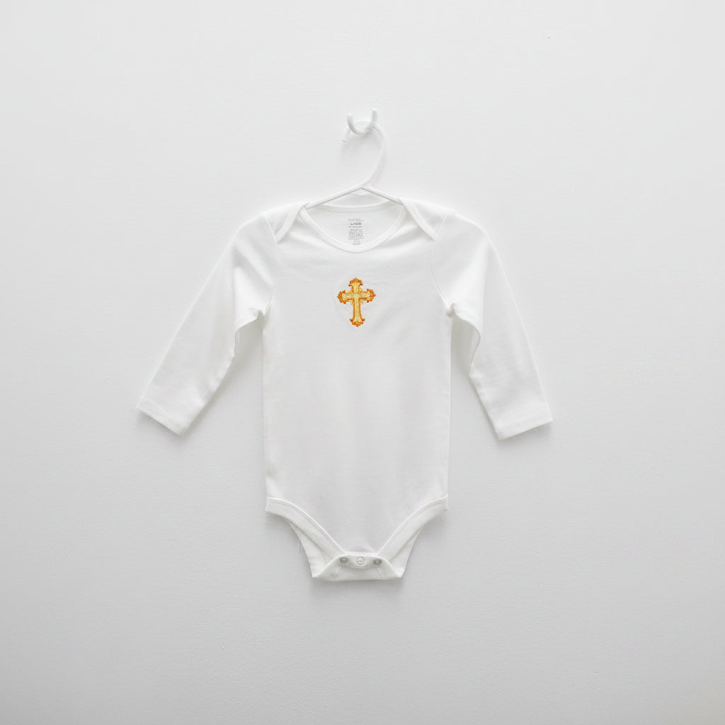 Embroidered Bodysuit with cross (18-24 months)