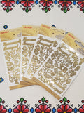 Set of stickers for Easter eggs (Gold)