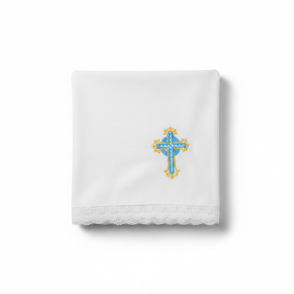 Embroidered for baptism "Kryghma"