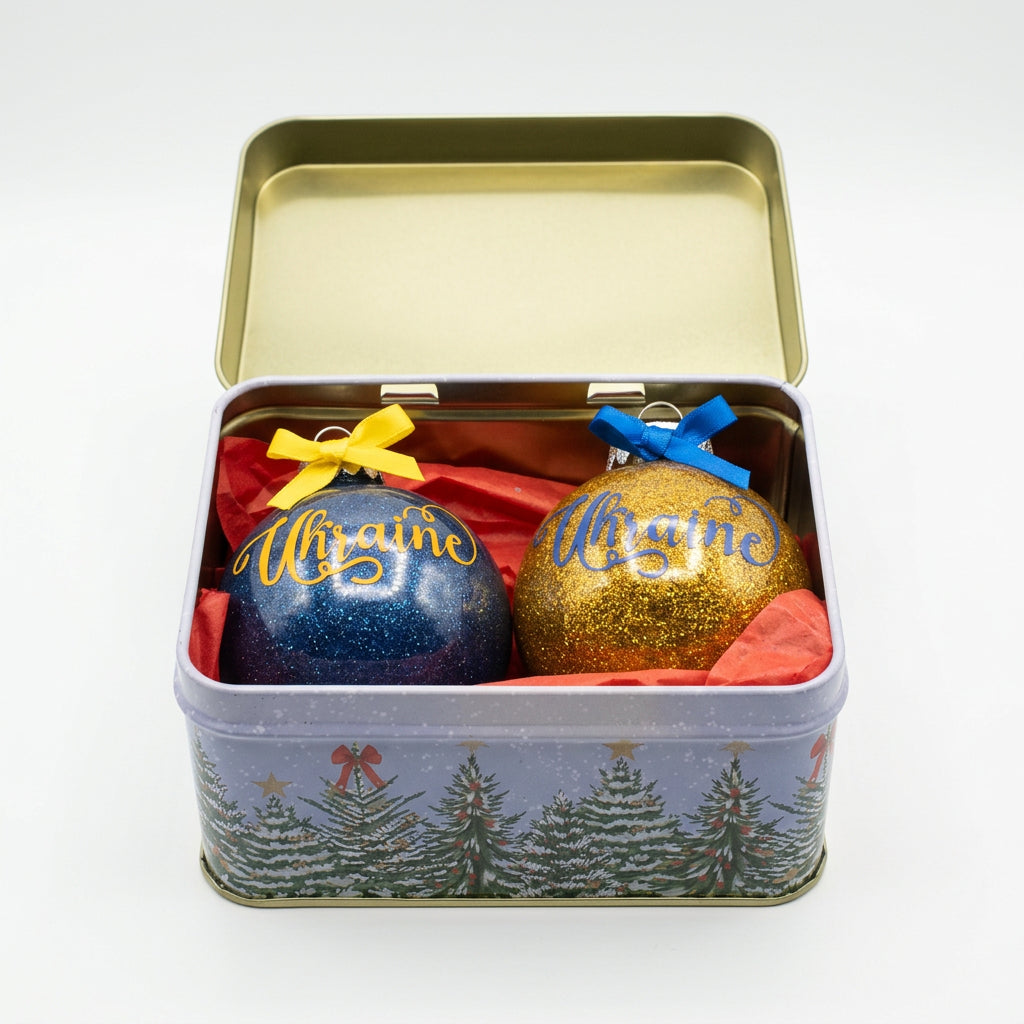 Christmas tree balls set 2 pcs