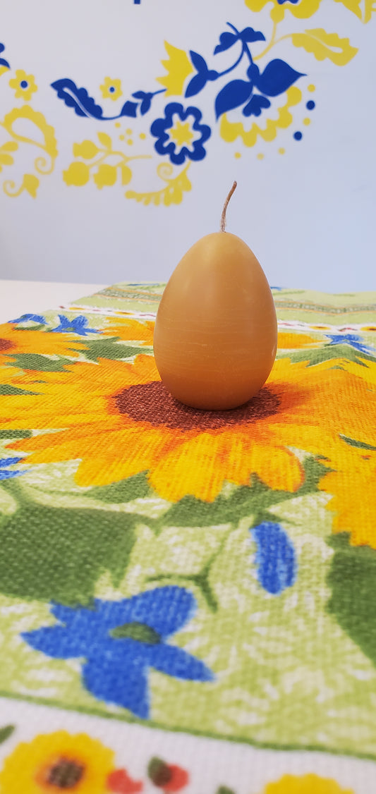 Beeswax Candle Egg