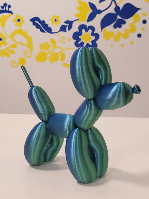 3D Printed Blue Statue