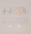 Car sticker Heartbeat Small