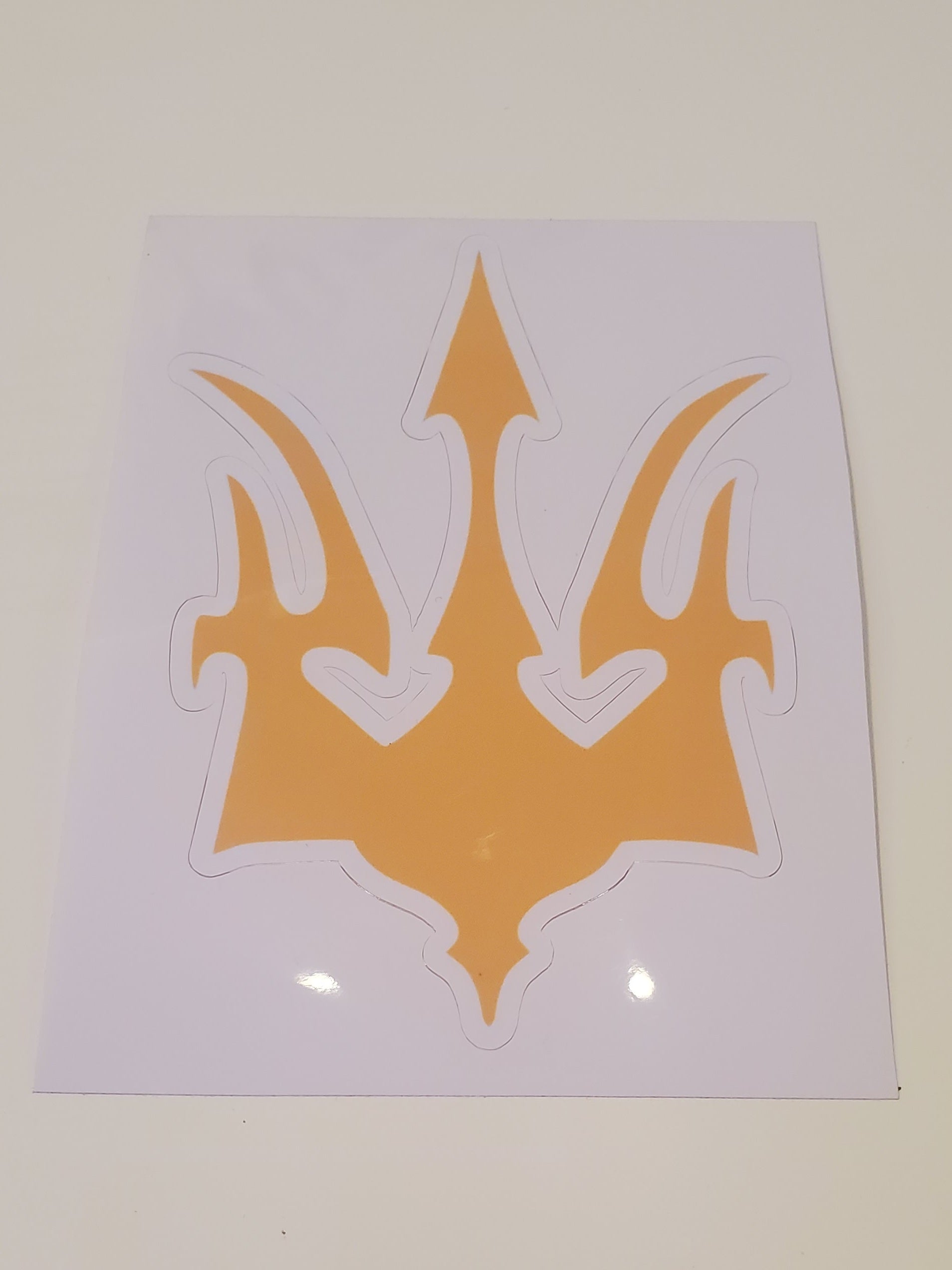 Car sticker Trident yellow