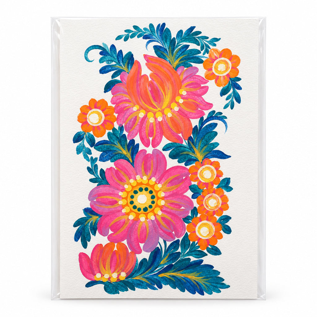 Handmade Greeting Card "Petrykivka" Mix