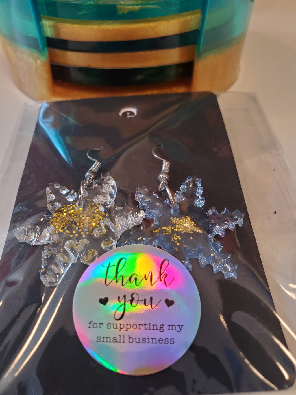 Earrings snowflake
