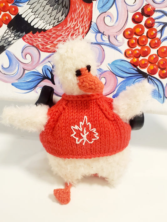 Knitted toy Goose S