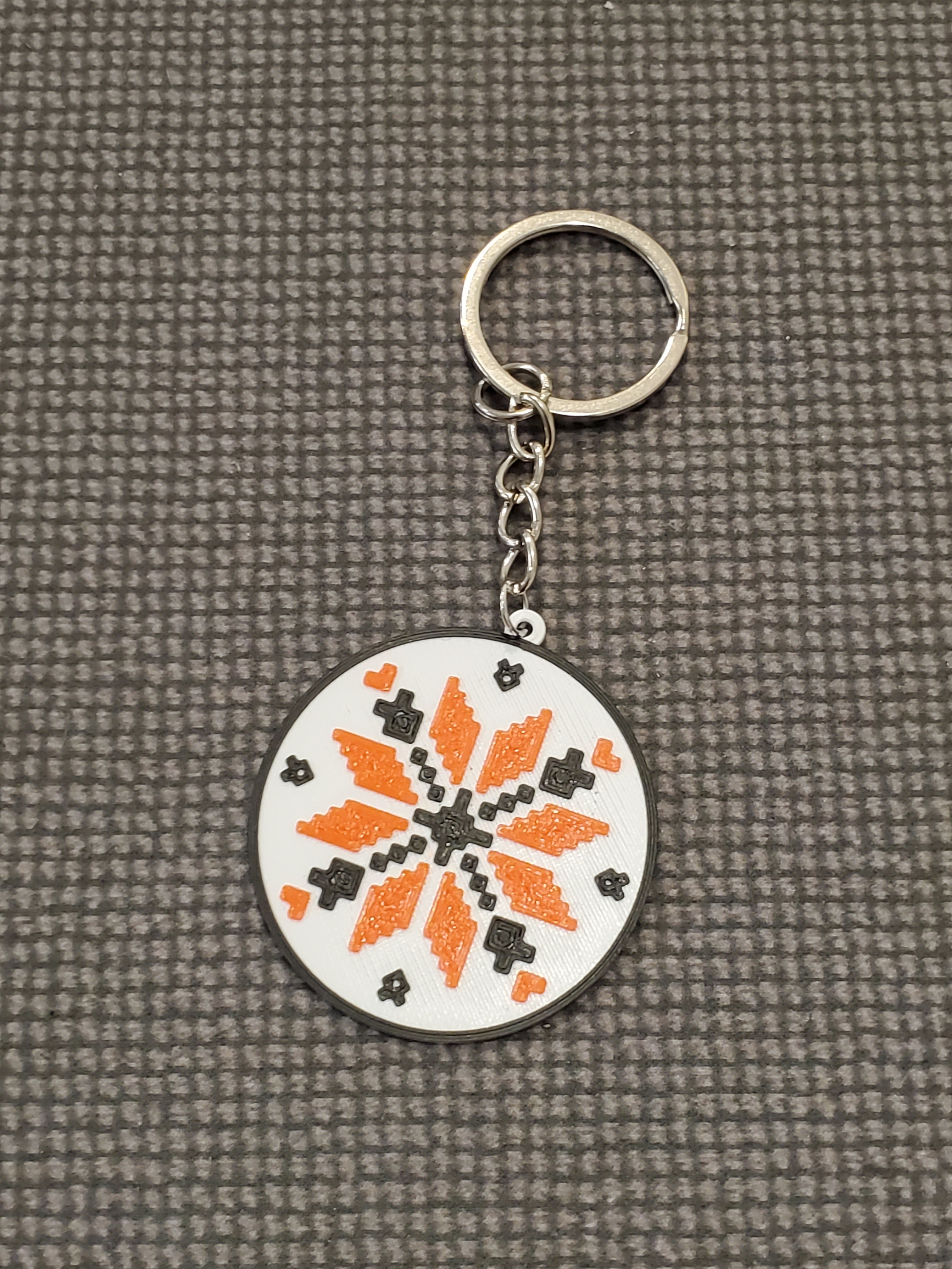 3D Print Keychain Map UA/Vizerunok